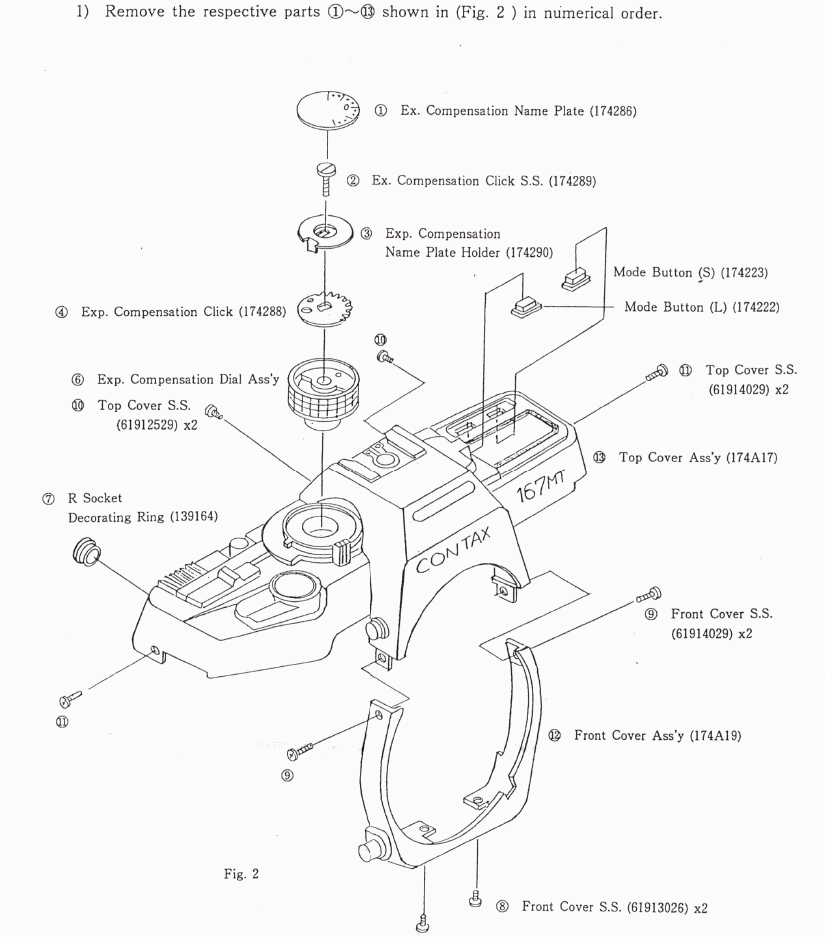 Exploded Top Cover Diagram